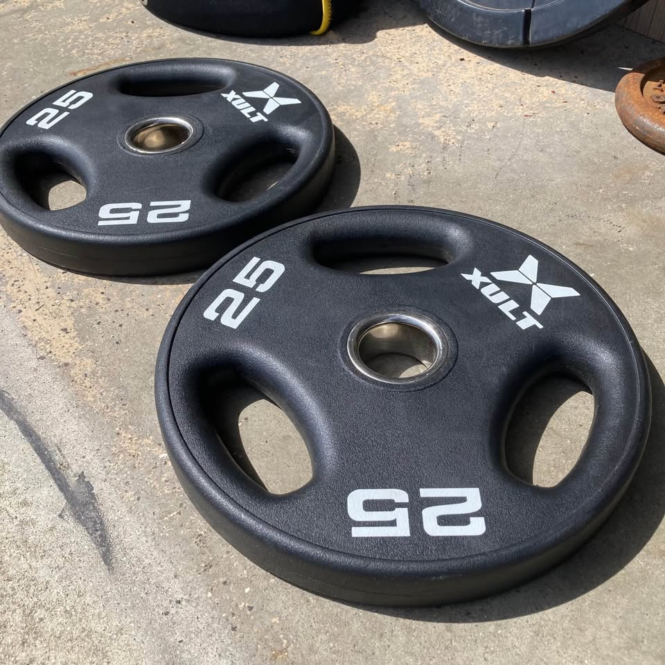 Weight plates sold by Fishers Home Gyms